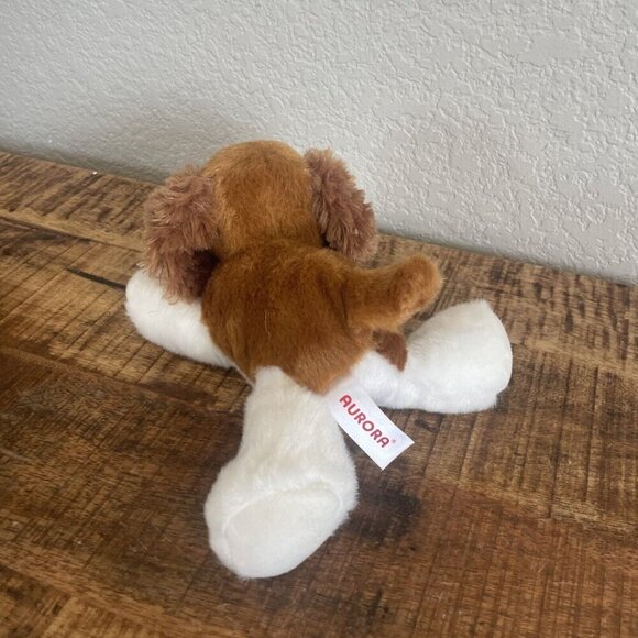 AURORA MINI FLOPSIE 8" PLUSh King Charles Spaniel Dog Soft Toy  31712 - Picture 5 of 8
